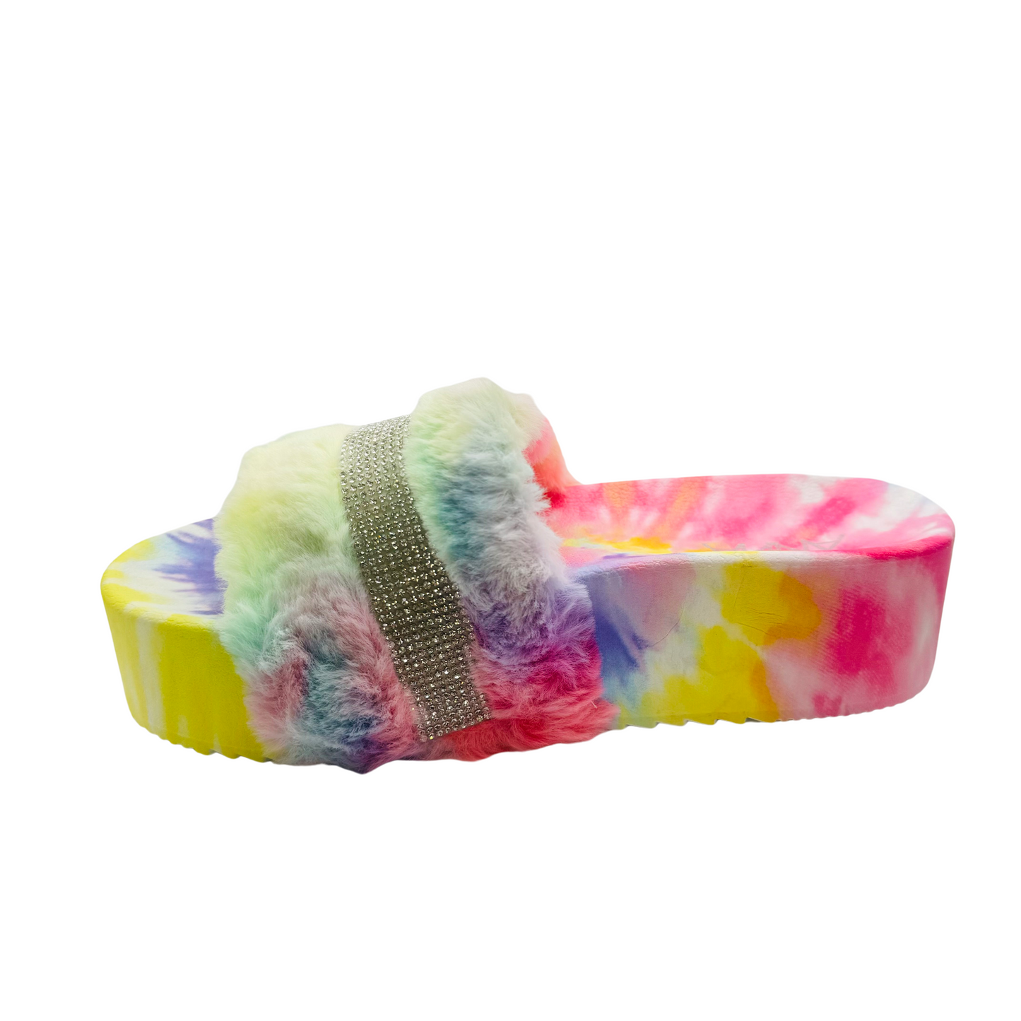 Chancletas Anna de Plataforma con Colores Arcoíris: Eleva tu Estilo con Alegría y Comodidad