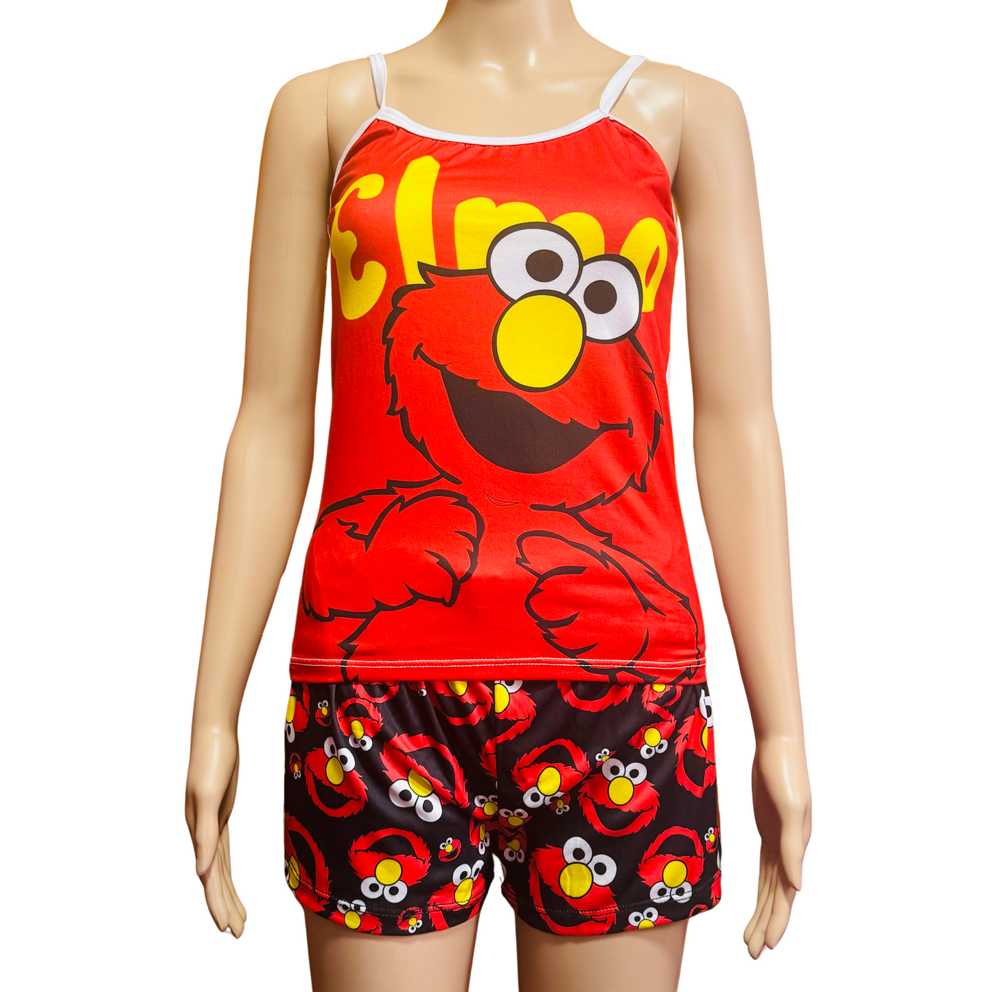 Bata de Dormir Elmo con Pantalón Corto: Diversión y Comodidad para Noches Alegres