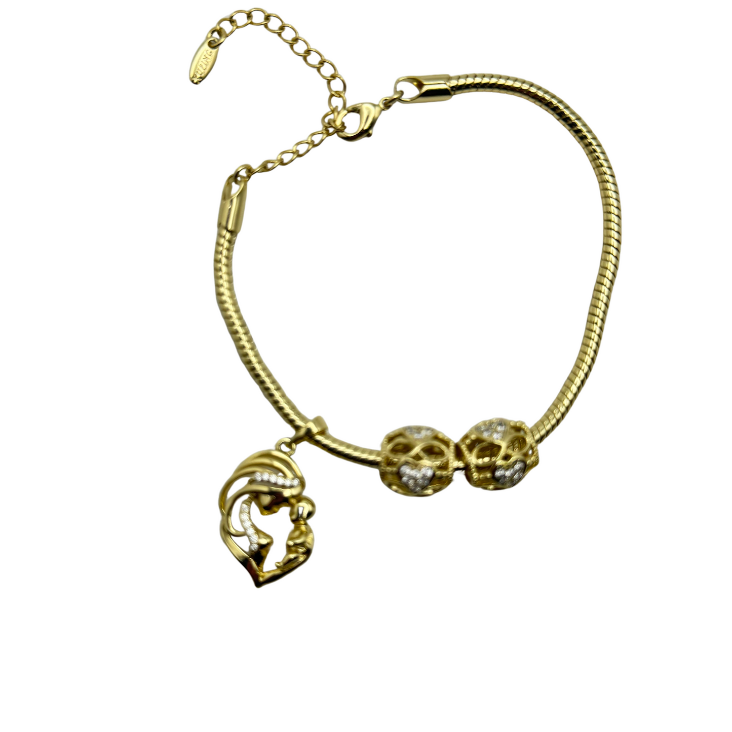 Pulsera Gold Plated "Vínculo Eterno": Un Tesoro que Captura el Amor Incondicional de una Madre