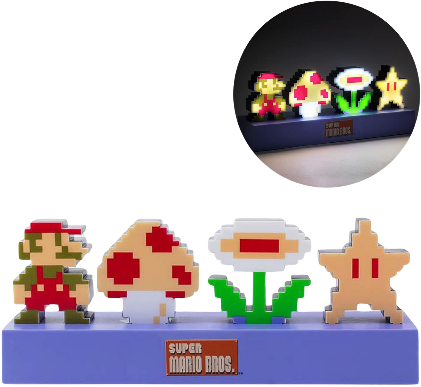 Lámpara de Iconos de Mario Bros: Ilumina tu Espacio con el Encanto de los Videojuegos Clásicos