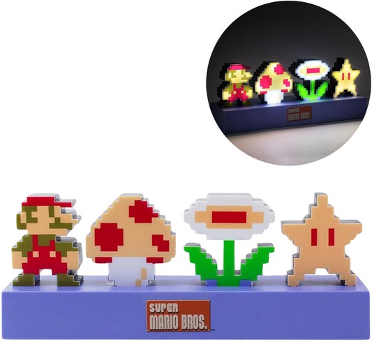 Lámpara de Iconos de Mario Bros: Ilumina tu Espacio con el Encanto de los Videojuegos Clásicos