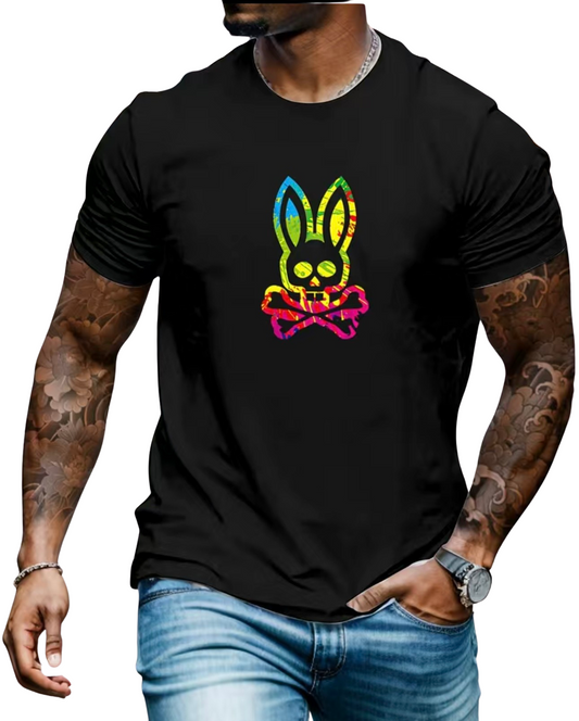 Camisa Syco Bunny Negra para Hombre: Estilo Rebelde y Moderno