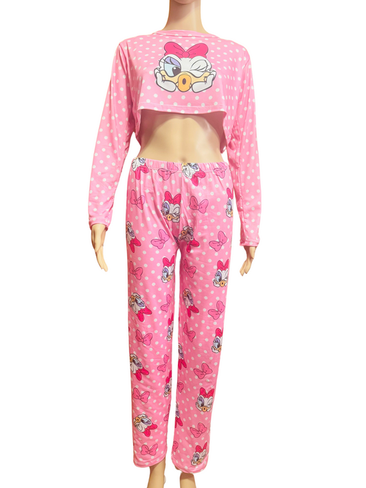 "Daisy Duck Pajamas Crop Top"